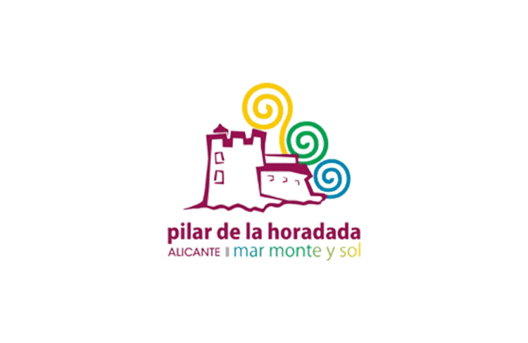 Het logo van de plaats Pilar de la Horadada aan de Costa Blanca.