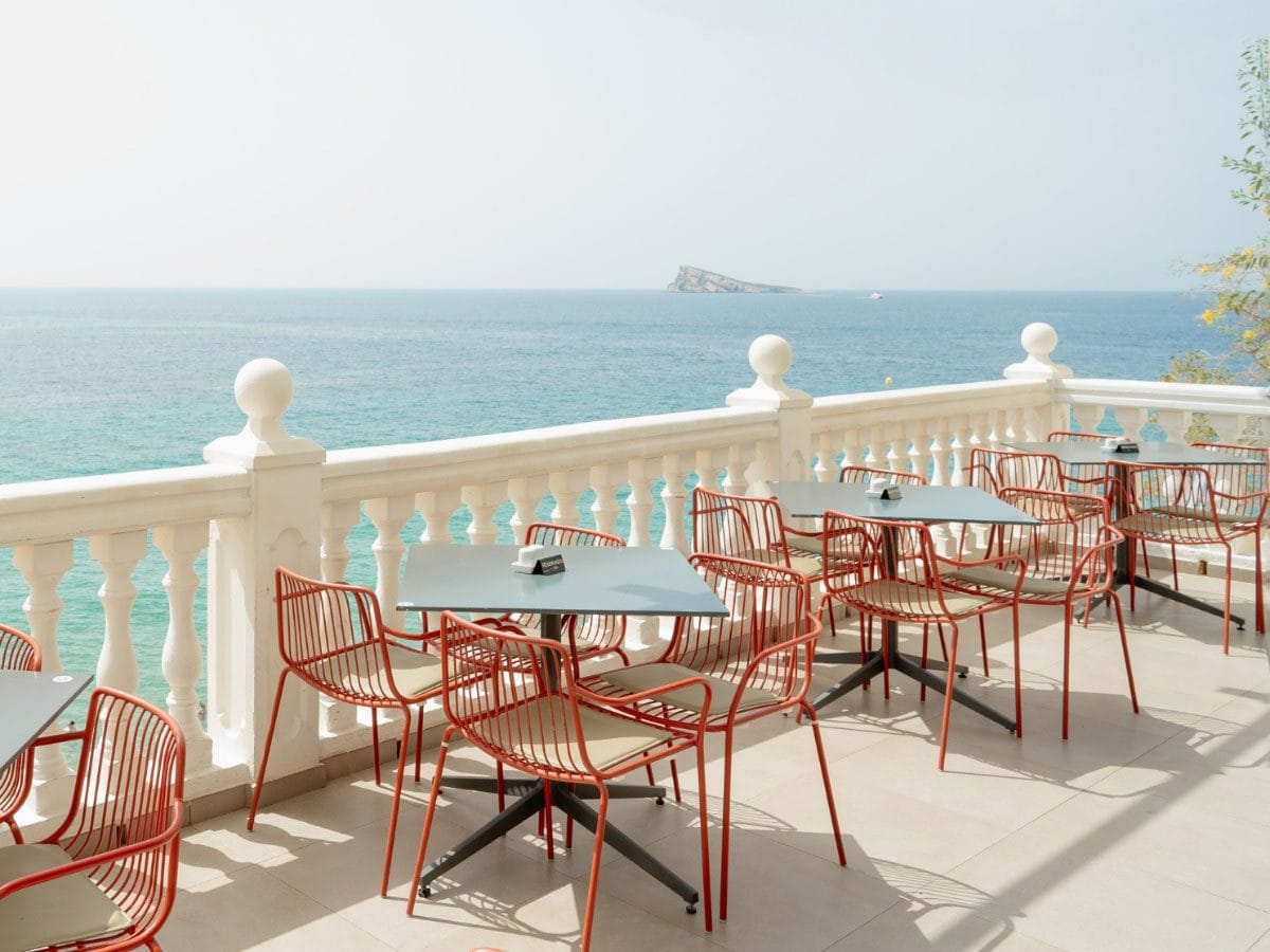 The view of Benidorm city from Mundomar Benidorm.