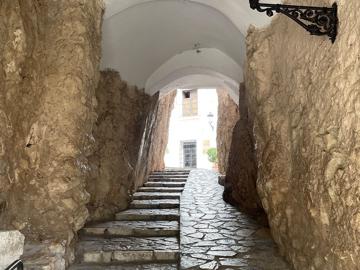 Portal de Sant Josep, the passage under the Castle of Sant Josep in Guadalest.