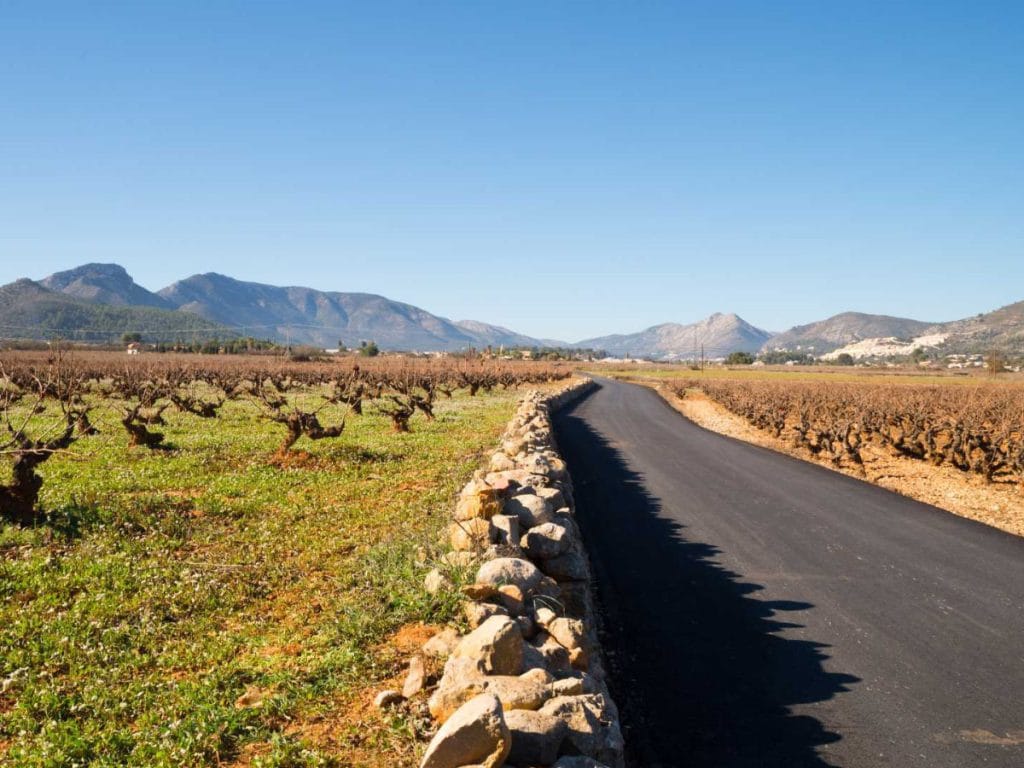 Vista del valle en Jalón.