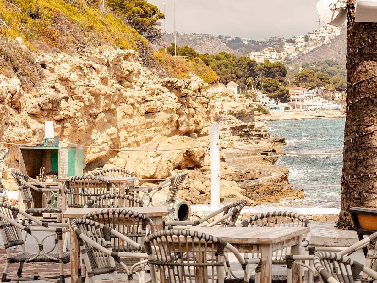 NOA beach restaurant in Albir