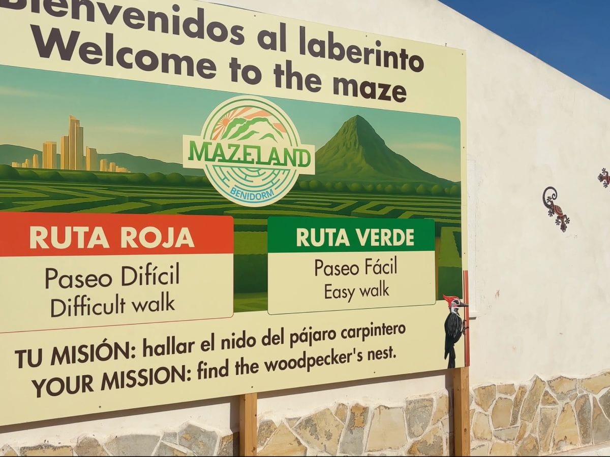 Routes Mazeland Benidorm Mazeland Benidorm routes doolhof.
