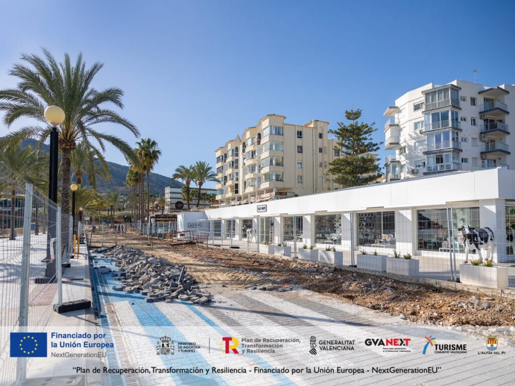 Ale-Hop tijdens de renovatie van de boulevard van Albir.