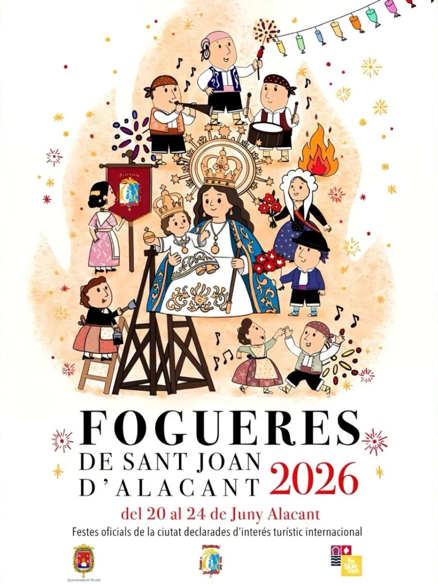 Las Hogueras de San Juan Alicante 2026 poster
